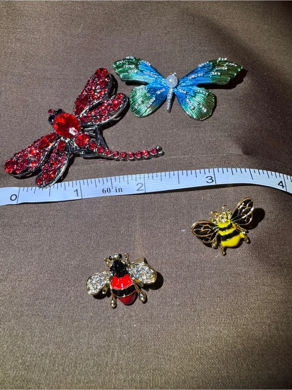 Kids Multicolor Butterfly and Bee Decorative Brooch Set
